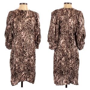 NWT WERA Animal Print Batwing Sleeve Dress S